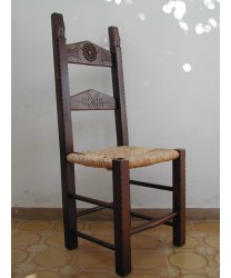 Sedia andito intagliato